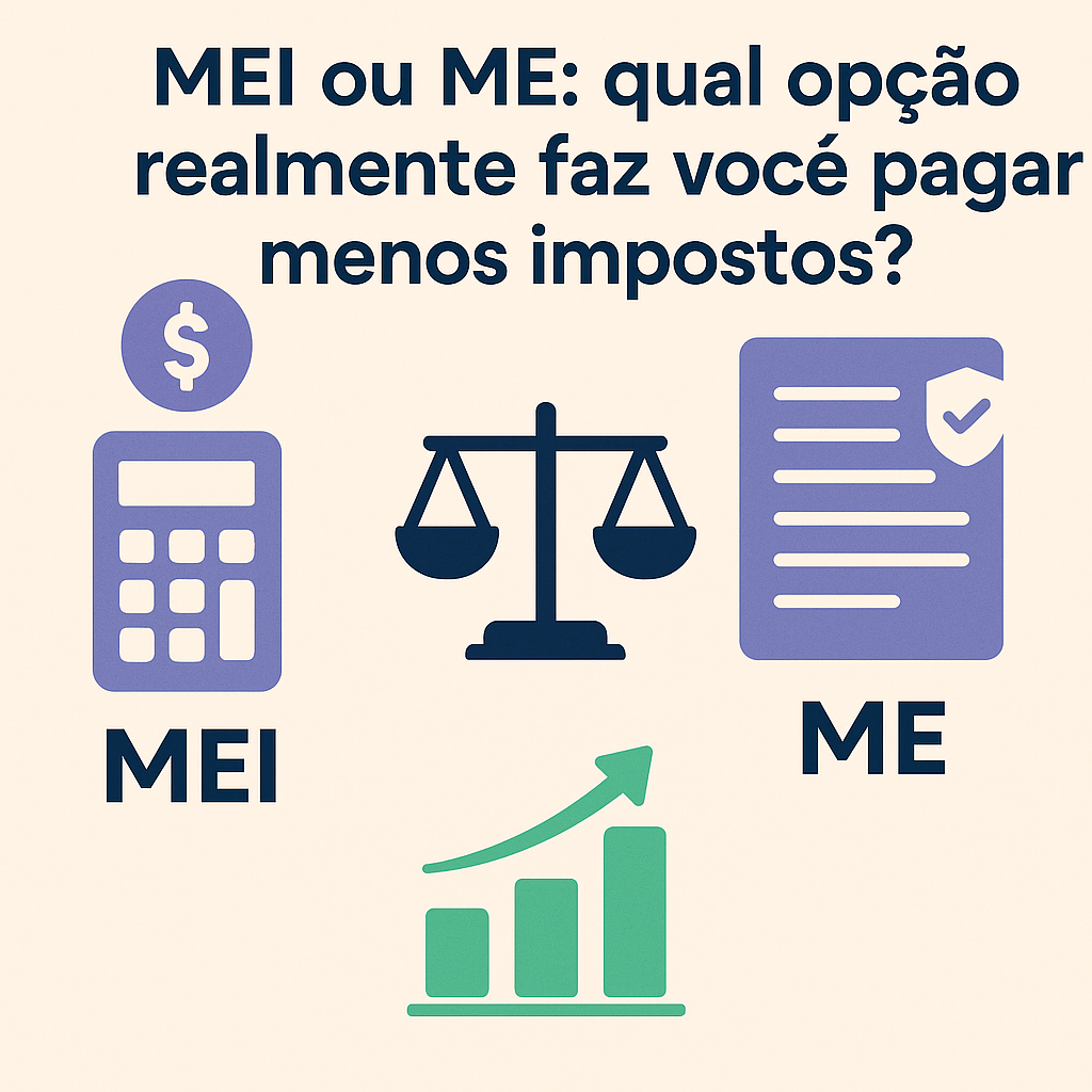 MEI ou ME: qual opção realmente faz você pagar menos impostos?